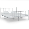 Estructura de cama sin colchón metal gris 200x200 cm