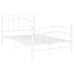Estructura de cama sin colchón metal blanco 120x200 cm