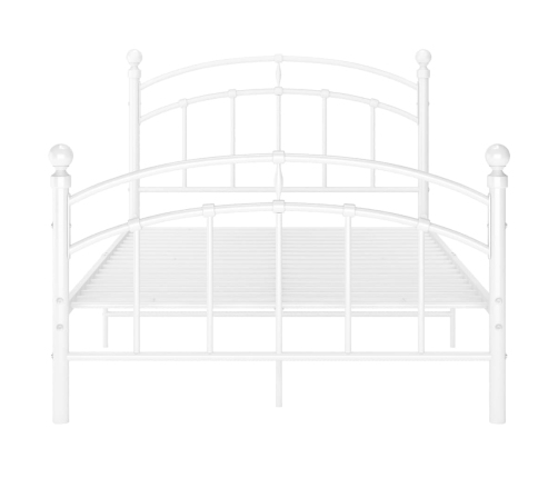 Estructura de cama sin colchón metal blanco 120x200 cm