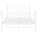 Estructura de cama sin colchón metal blanco 120x200 cm
