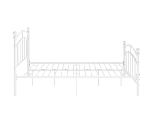 Estructura de cama sin colchón metal blanco 120x200 cm