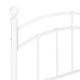 Estructura de cama sin colchón metal blanco 120x200 cm