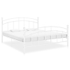 Estructura de cama sin colchón metal blanco 200x200 cm