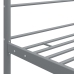 vidaXL Estructura de cama con dosel metal gris 100x200 cm