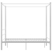 vidaXL Estructura de cama con dosel metal blanco 140x200 cm