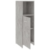 Juego muebles de baño 4 piezas madera ingeniería gris hormigón