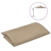 Tela de repuesto para sombrilla voladiza gris taupe 350 cm