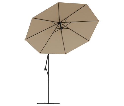 Tela de repuesto para sombrilla voladiza gris taupe 350 cm