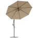 Tela de repuesto para sombrilla voladiza gris taupe 350 cm