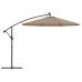 Tela de repuesto para sombrilla voladiza gris taupe 350 cm