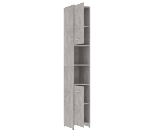 Juego muebles de baño 3 piezas madera ingeniería gris hormigón