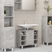 Conjunto de muebles de baño 3 piezas aglomerado gris hormigón