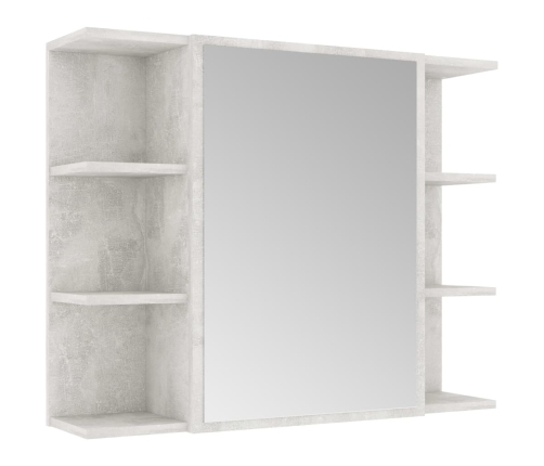 Conjunto de muebles de baño 3 piezas aglomerado gris hormigón