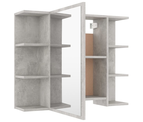 Conjunto de muebles de baño 3 piezas aglomerado gris hormigón