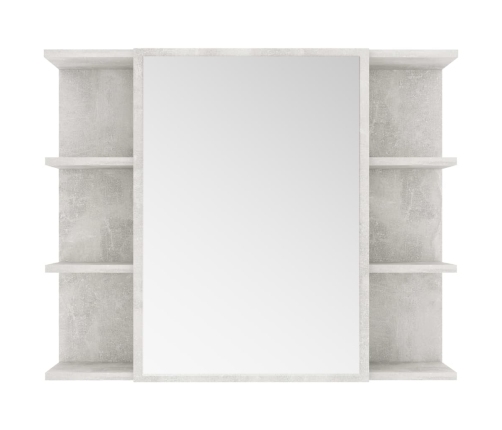 Conjunto de muebles de baño 3 piezas aglomerado gris hormigón