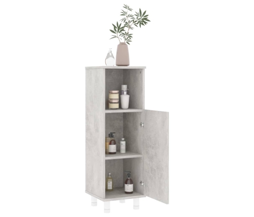 Conjunto de muebles de baño 3 piezas aglomerado gris hormigón