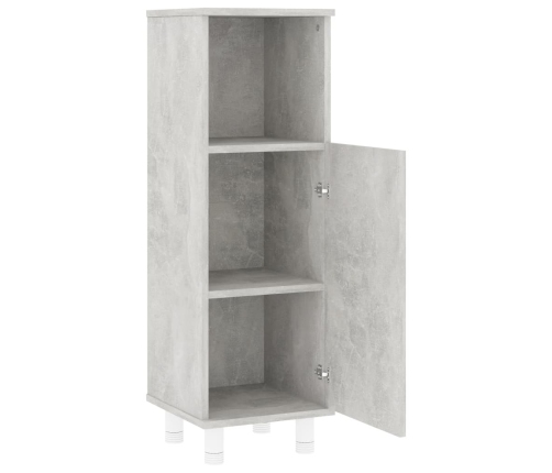 Conjunto de muebles de baño 3 piezas aglomerado gris hormigón