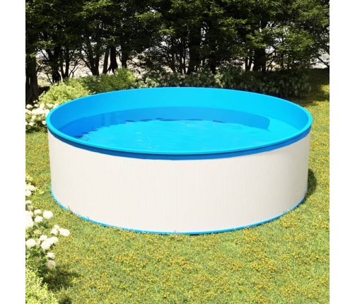 Piscina de chapoteo blanca 350x90 cm