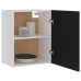 Armarios colgantes 2 uds madera contrachapada negro 50x31x60 cm