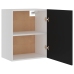 Armarios colgantes 2 uds madera contrachapada negro 50x31x60 cm