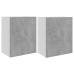 Armarios colgantes 2 uds madera contrachapada gris 50x31x60 cm