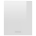 Armario colgante 2 uds contrachapada blanco brillo 50x31x60 cm