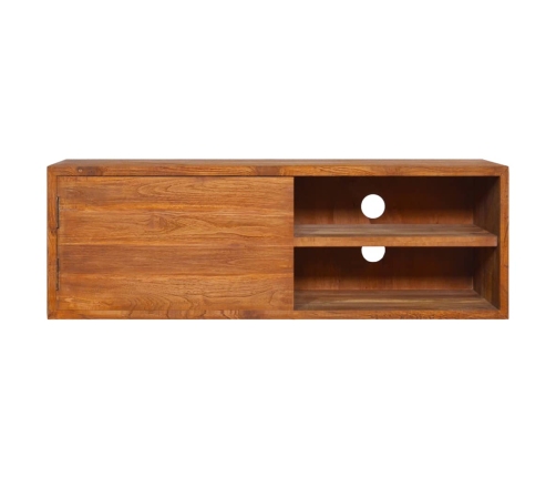 Mueble de TV de pared madera maciza de teca 180x30x30 cm