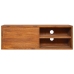 Mueble de TV de pared madera maciza de teca 180x30x30 cm