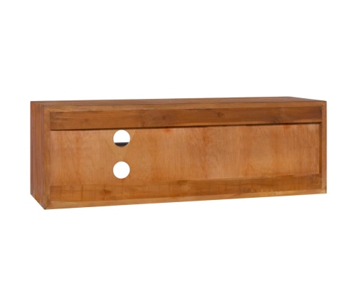 Mueble de TV de pared madera maciza de teca 180x30x30 cm