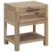 vidaXL Mesitas de noche con cajones madera acacia maciza 40x30x48 cm