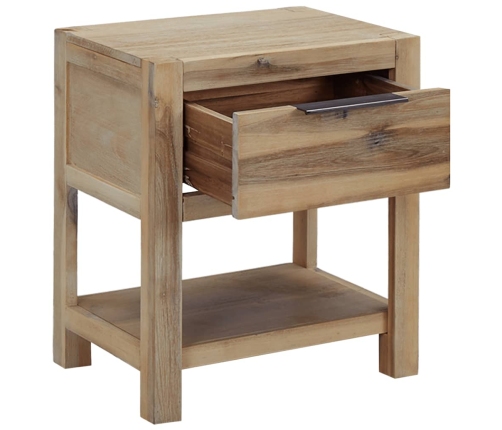 vidaXL Mesitas de noche con cajones madera acacia maciza 40x30x48 cm