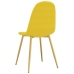 Sillas de comedor 4 uds terciopelo amarillo mostaza