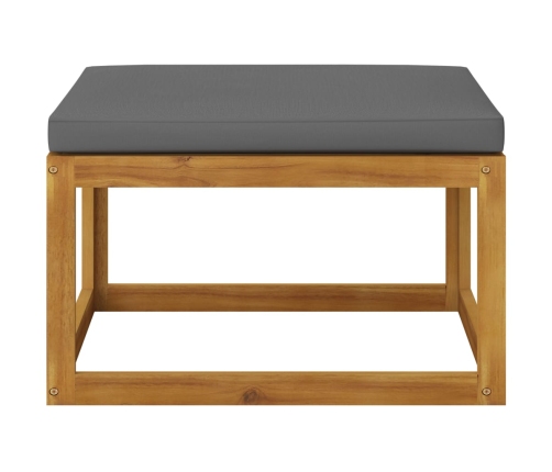 Muebles de jardín 12 pzas cojines madera maciza de acacia