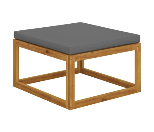 Muebles de jardín 12 pzas cojines madera maciza de acacia