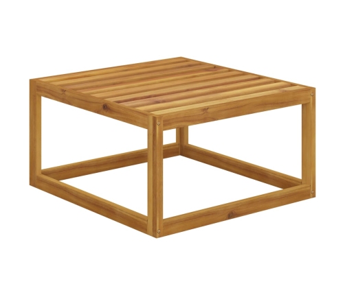 Muebles de jardín 6 pzas cojines madera maciza de acacia