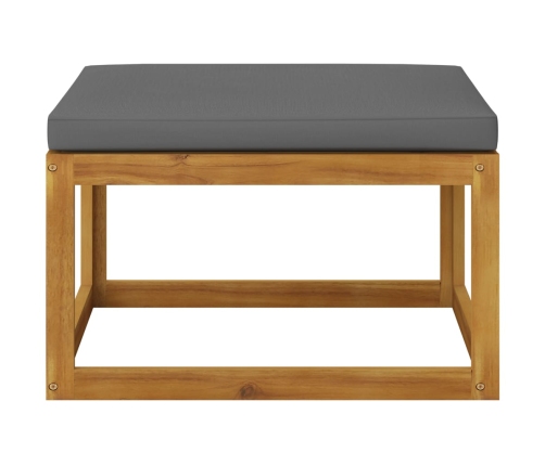 Muebles de jardín 8 pzas cojines madera maciza de acacia