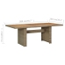 Set de comedor de jardín 7 pzas y cojines ratán sintético gris