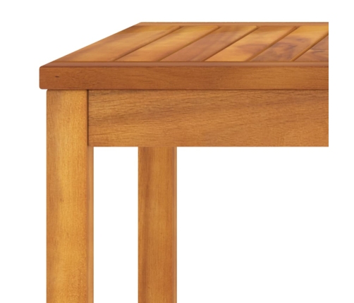 Muebles de jardín 6 pzas cojines crema madera maciza de acacia