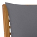 Muebles de jardín 4 pzas cojines crema madera maciza de acacia
