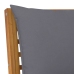 Juego de muebles jardín 6 pzas con cojines madera maciza acacia