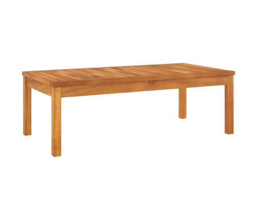 Juego de muebles jardín 6 pzas con cojines madera maciza acacia