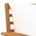 Muebles de jardín 3 pzas cojines madera maciza de acacia
