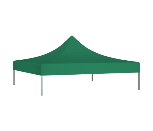 Techo de carpa para celebraciones verde 3x3 m 270 g/m²