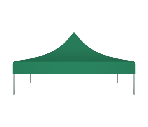 Techo de carpa para celebraciones verde 3x3 m 270 g/m²