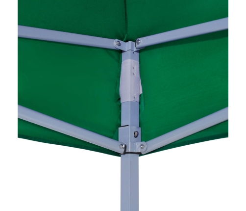 Techo de carpa para celebraciones verde 3x3 m 270 g/m²