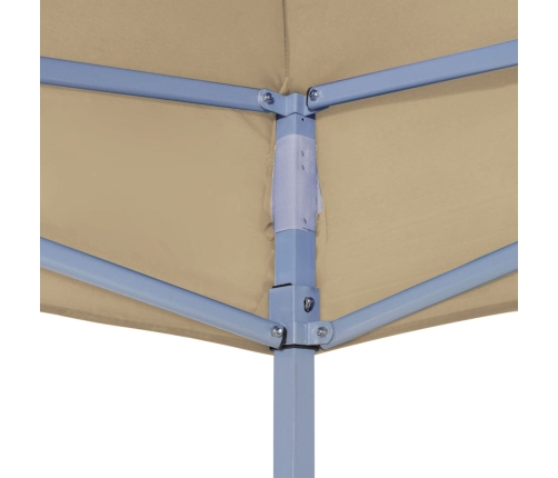 Techo de carpa para celebraciones beige 6x3 m 270 g/m²