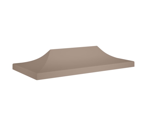 Techo de carpa para celebraciones gris taupe 6x3 m 270 g/m²