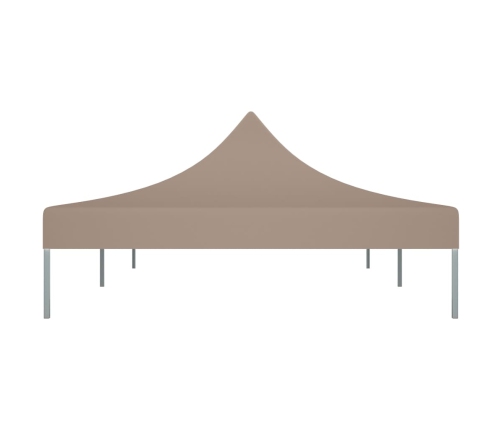 Techo de carpa para celebraciones gris taupe 6x3 m 270 g/m²
