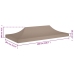 Techo de carpa para celebraciones gris taupe 6x3 m 270 g/m²
