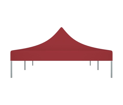 Techo de carpa para celebraciones burdeos 6x3 m 270 g/m²